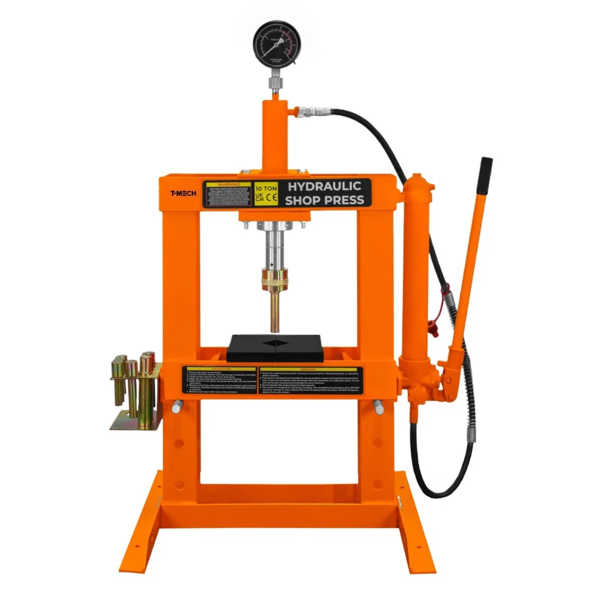 Hydraulic Shop Press with Gauge – 10 Tonne by Monster Shop