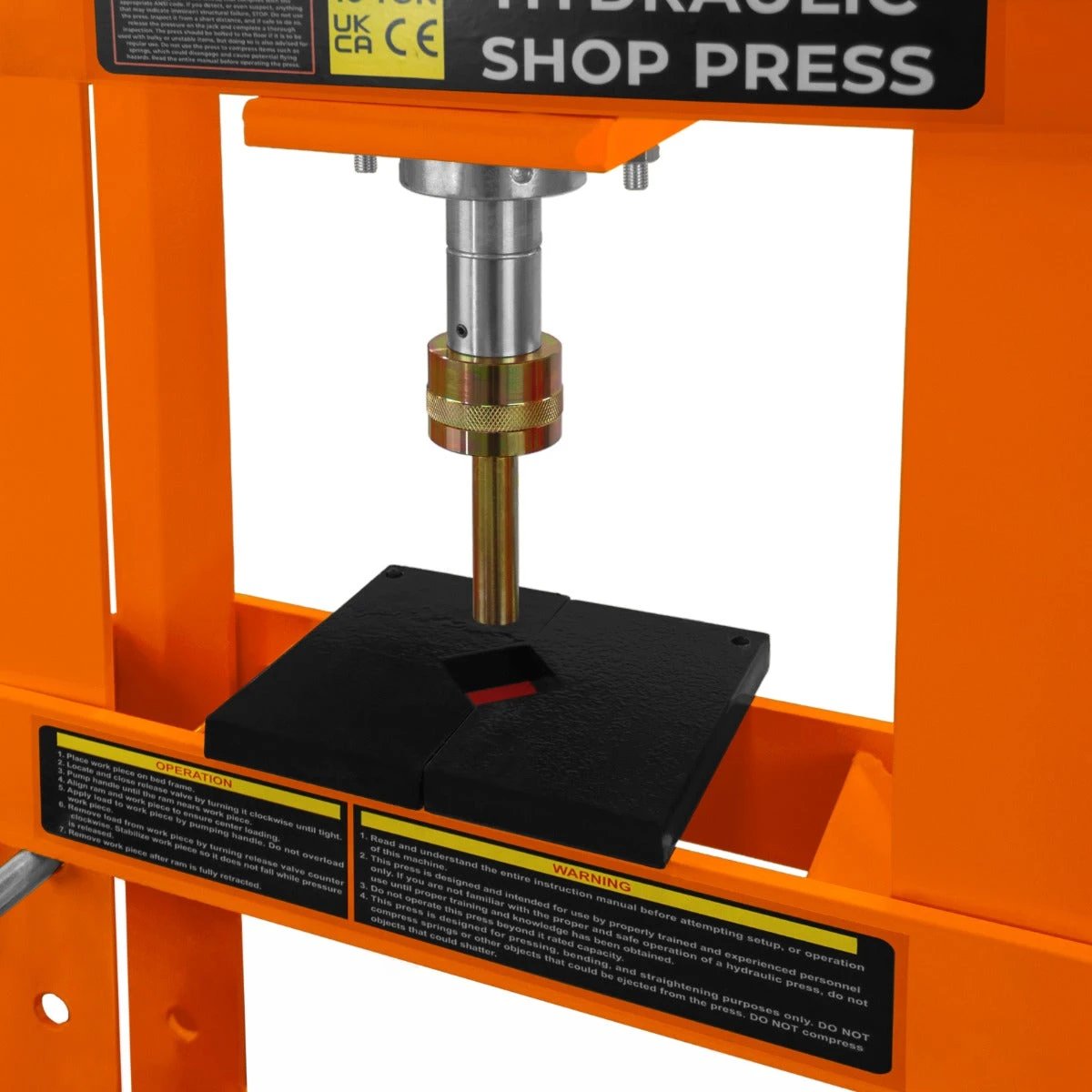 Hydraulic Shop Press with Gauge – 10 Tonne by Monster Shop