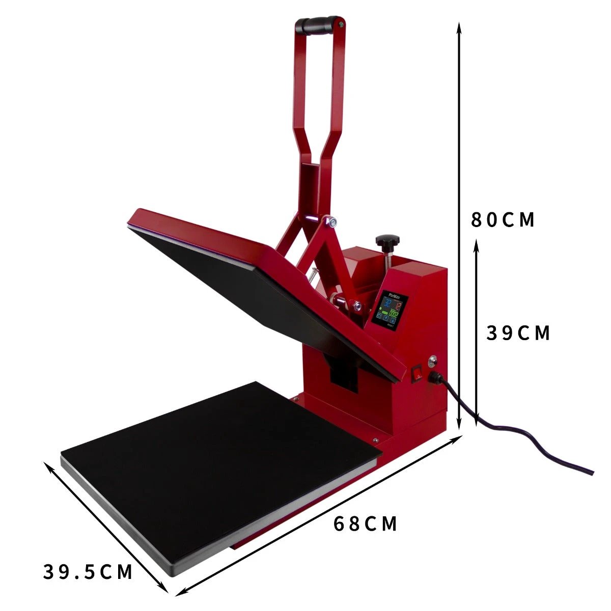 Monster Shop Clam Heat Press 38 x 38cm & 1350mm Vinyl Cutter Bundle -