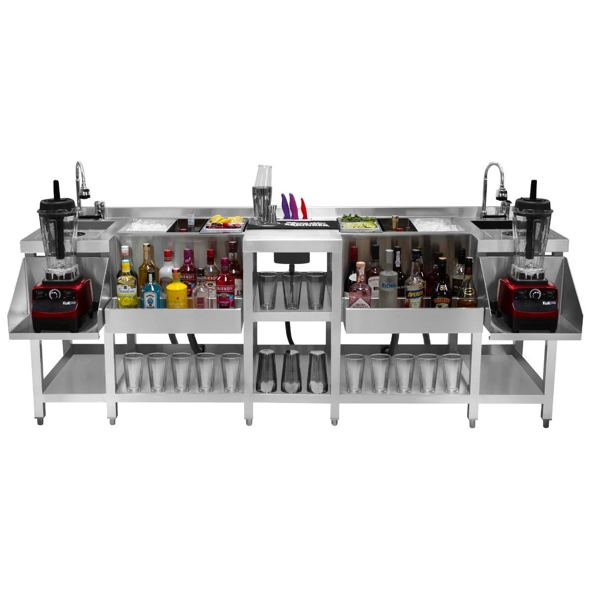 Monster Shop Compact Twin Cocktail Bar Station -