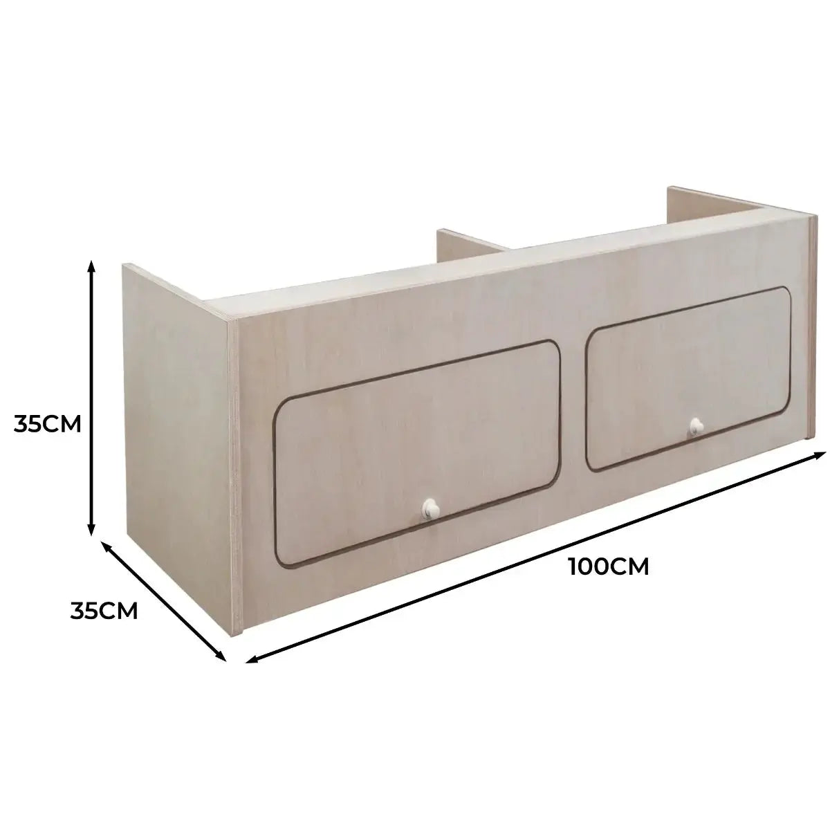 Monster Shop Overhead Camper Cabinet – 100cm x 35cm x 35cm -