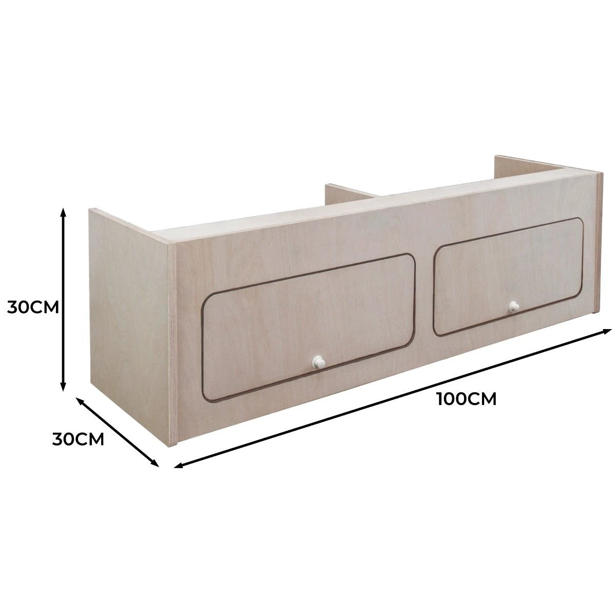 Monster Shop Overhead Camper Cabinet – 100cm x 30cm x 30cm -