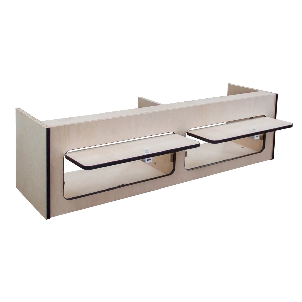 Overhead Camper Cabinet With Black Trim – 120cm x 35cm x 35cm by Monster Shop