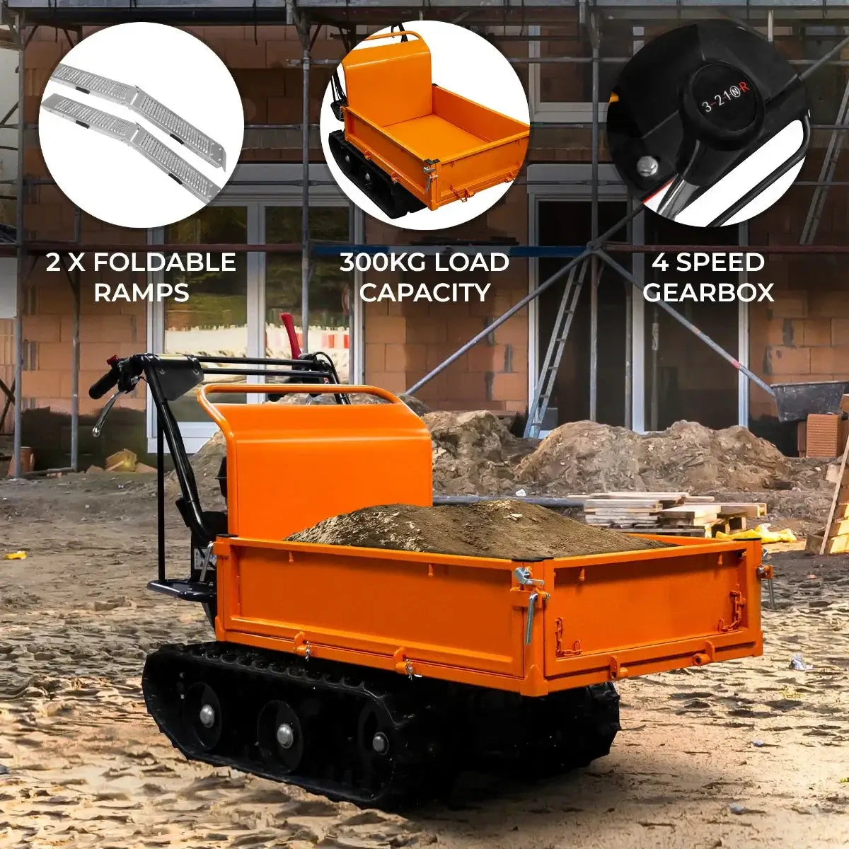 Monster Shop Tracked Mini Dumper Petrol Transporter -