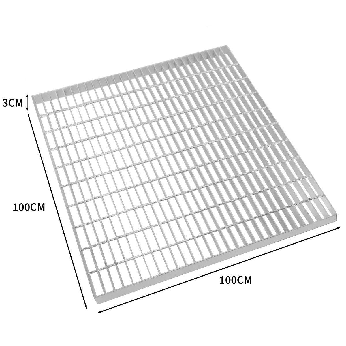 Galvanised Grating - 1000mm x 1000mm by Monster Shop
