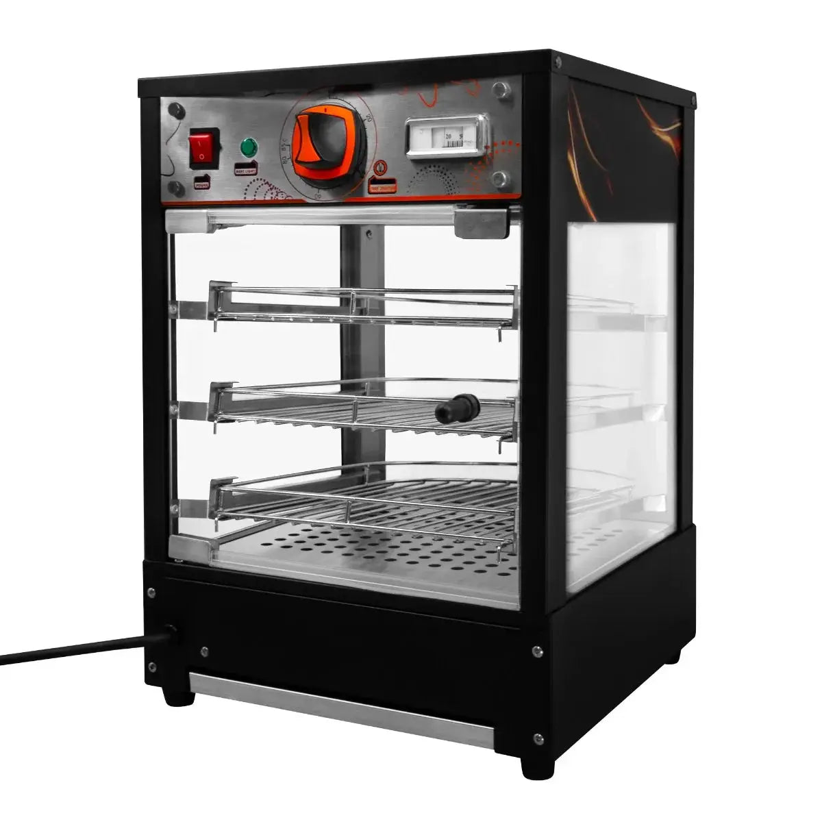 Monster Shop Commercial Food Warmer Glass Pizza Display -
