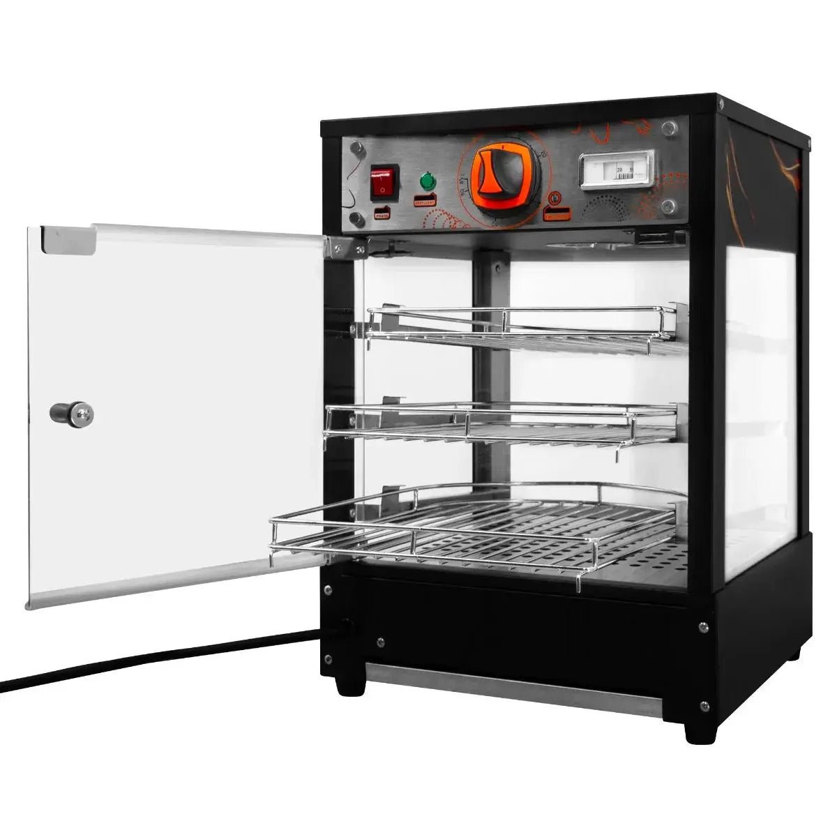 Monster Shop Commercial Food Warmer Glass Pizza Display -