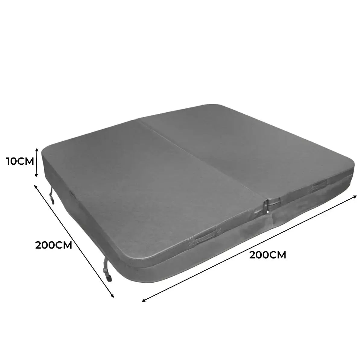 Monster Shop 2m Hot Tub Spa Cover - Grey -