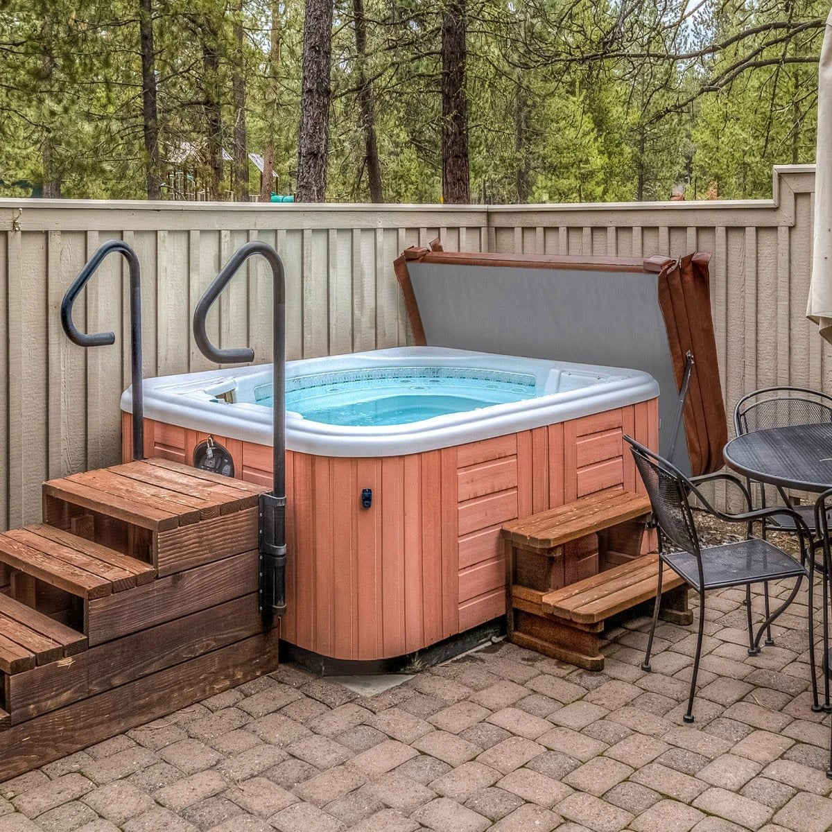 2m Hot Tub Spa Cover – Brown by Monster Shop