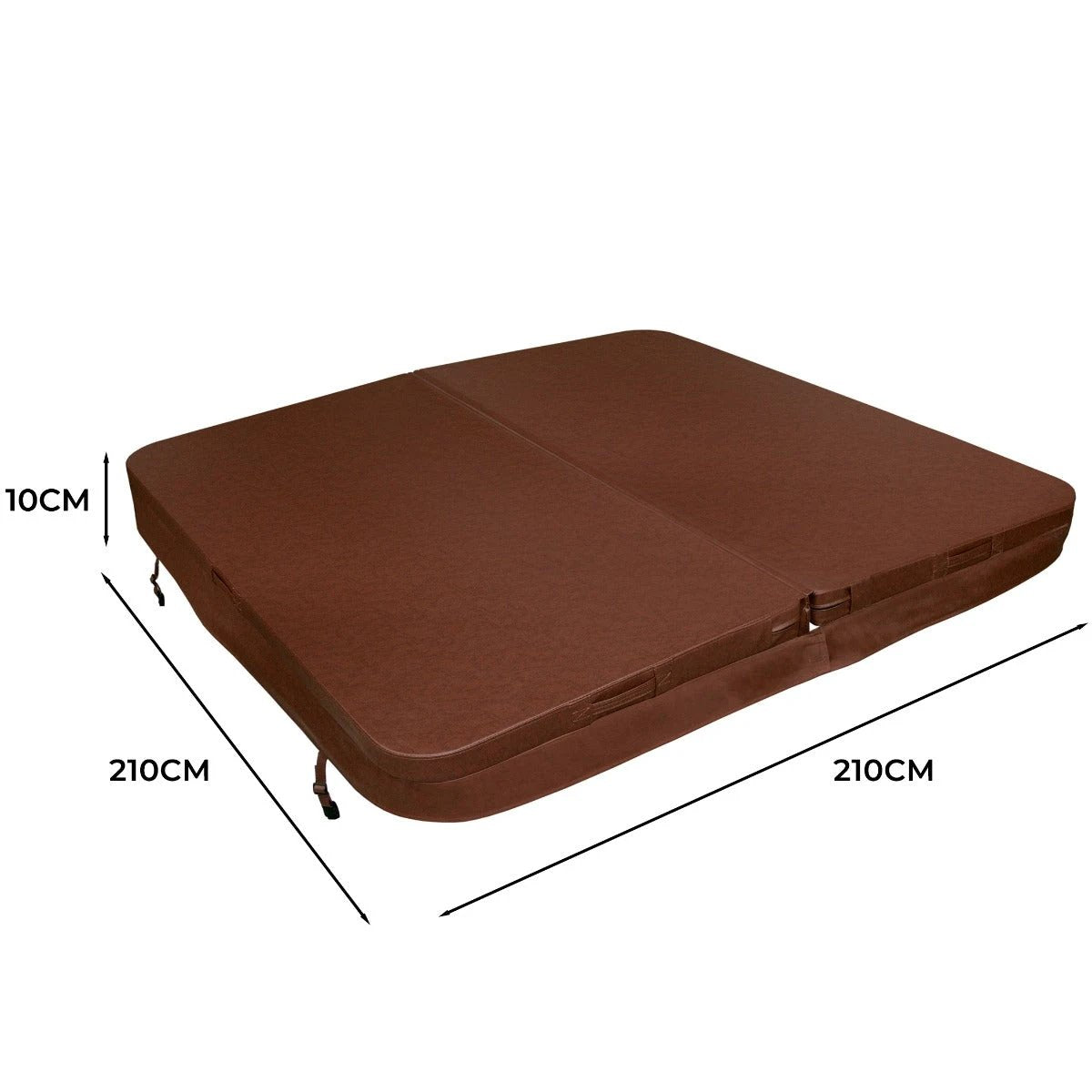 Monster Shop 2.1m Hot Tub Spa Cover – Brown -