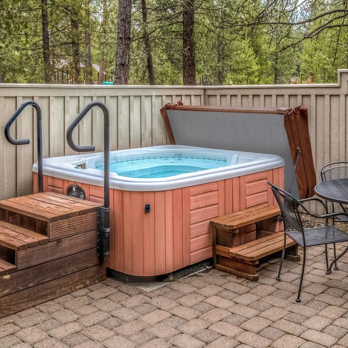 Monster Shop 2.1m Hot Tub Spa Cover – Brown -