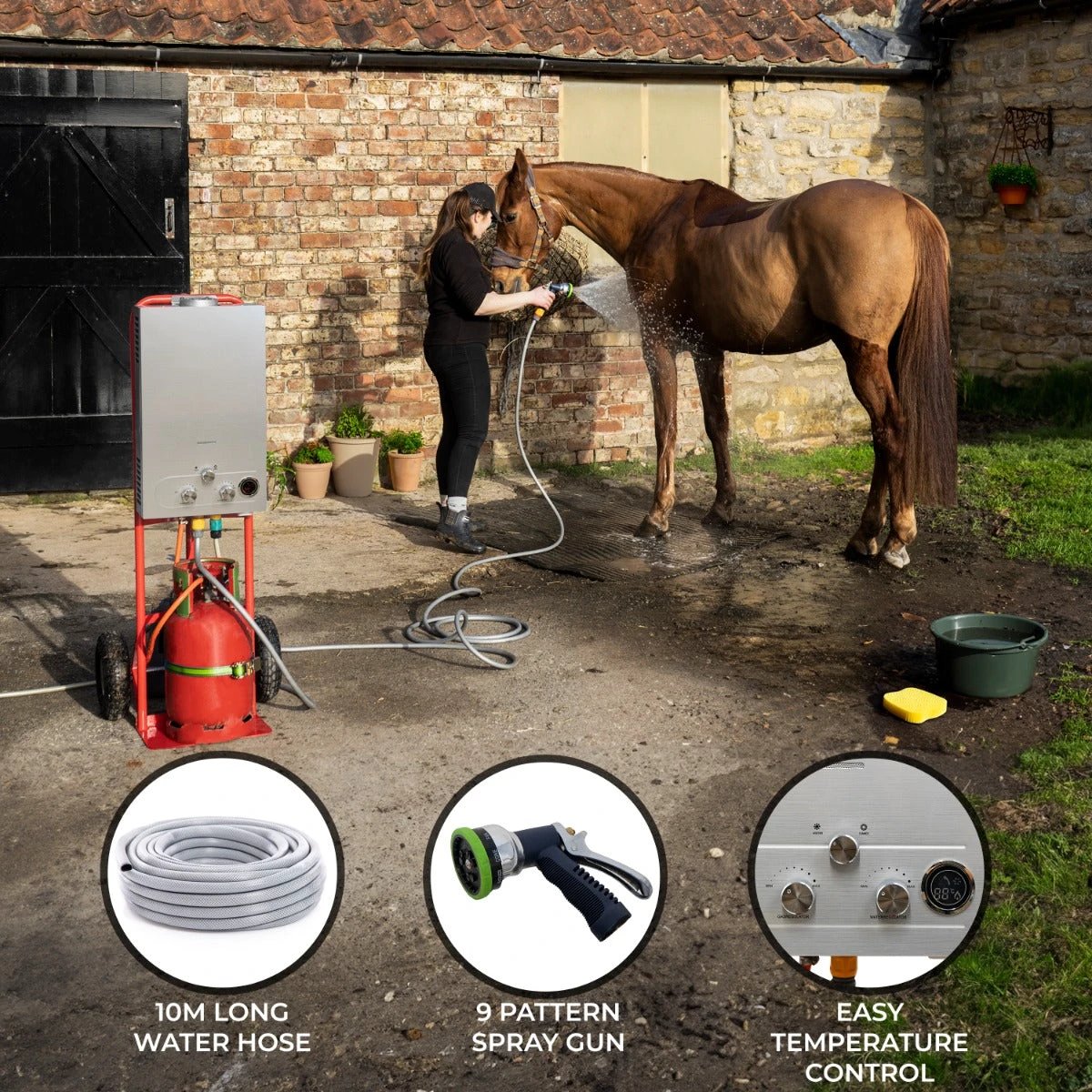 Monster Shop Portable Horse Shower 18L -