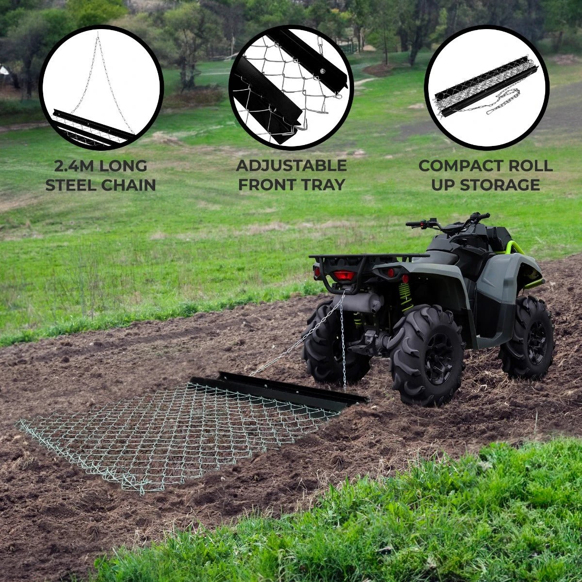 Chain Drag Harrow - 1.5m x 1.2m by Monster Shop
