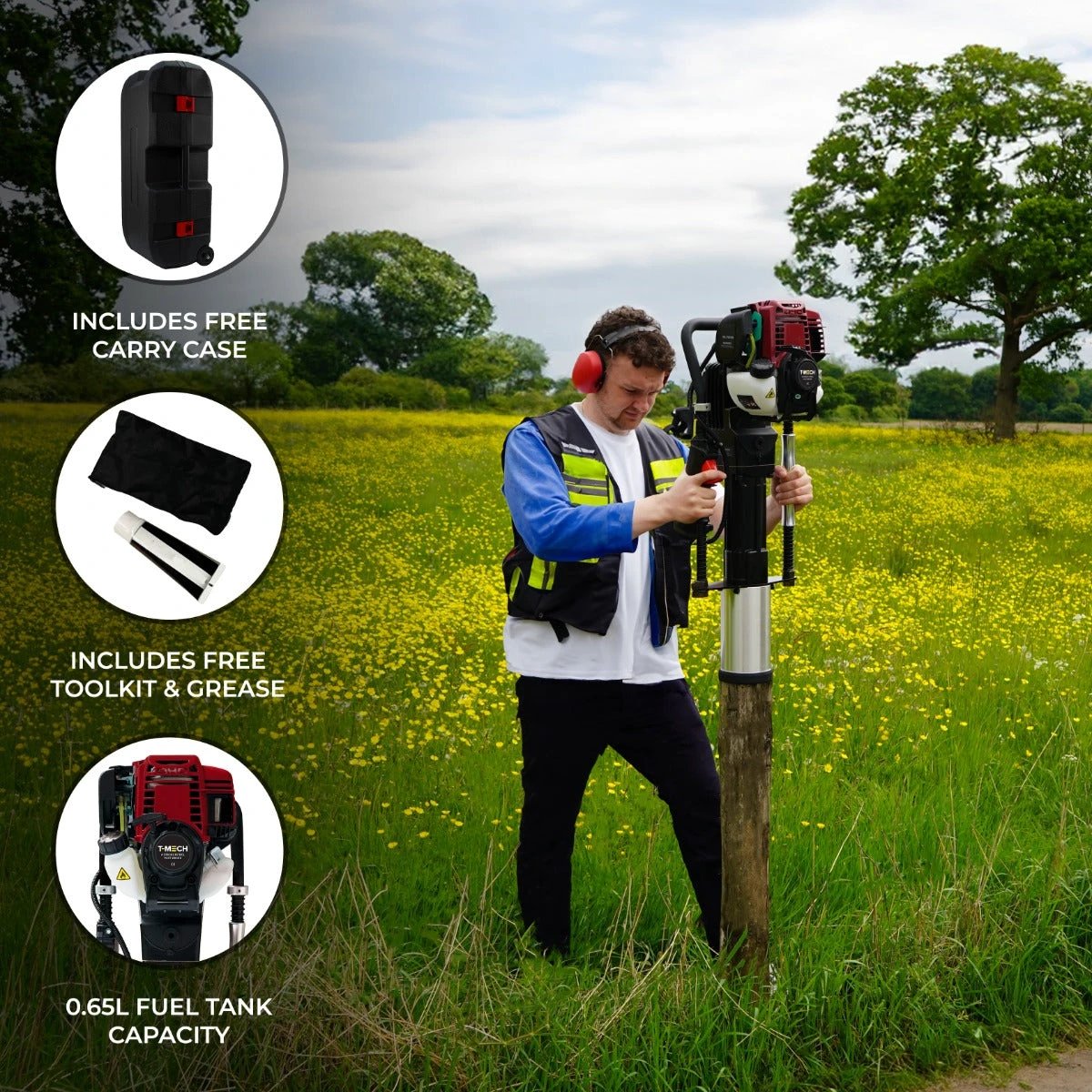 Monster Shop T-Mech 4 Stroke Petrol Post Driver -