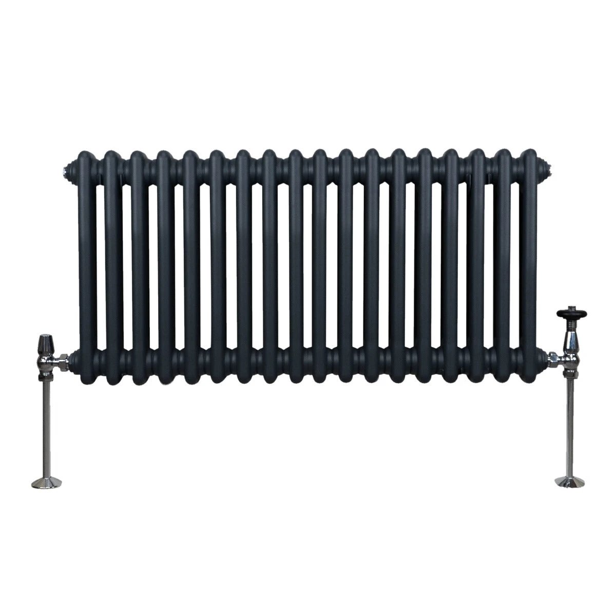 Premium Traditional Radiator 300x832mm Anthracite Finish 1.5mm Carbon Steel For Homes by Monster Shop