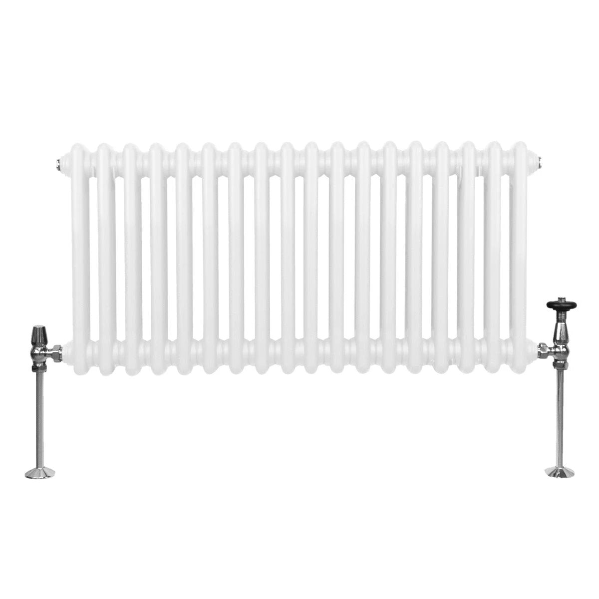 Monster Shop Premium Traditional Radiator 300x832mm White Two Column Durable Steel Ideal For Living Rooms - Radiator