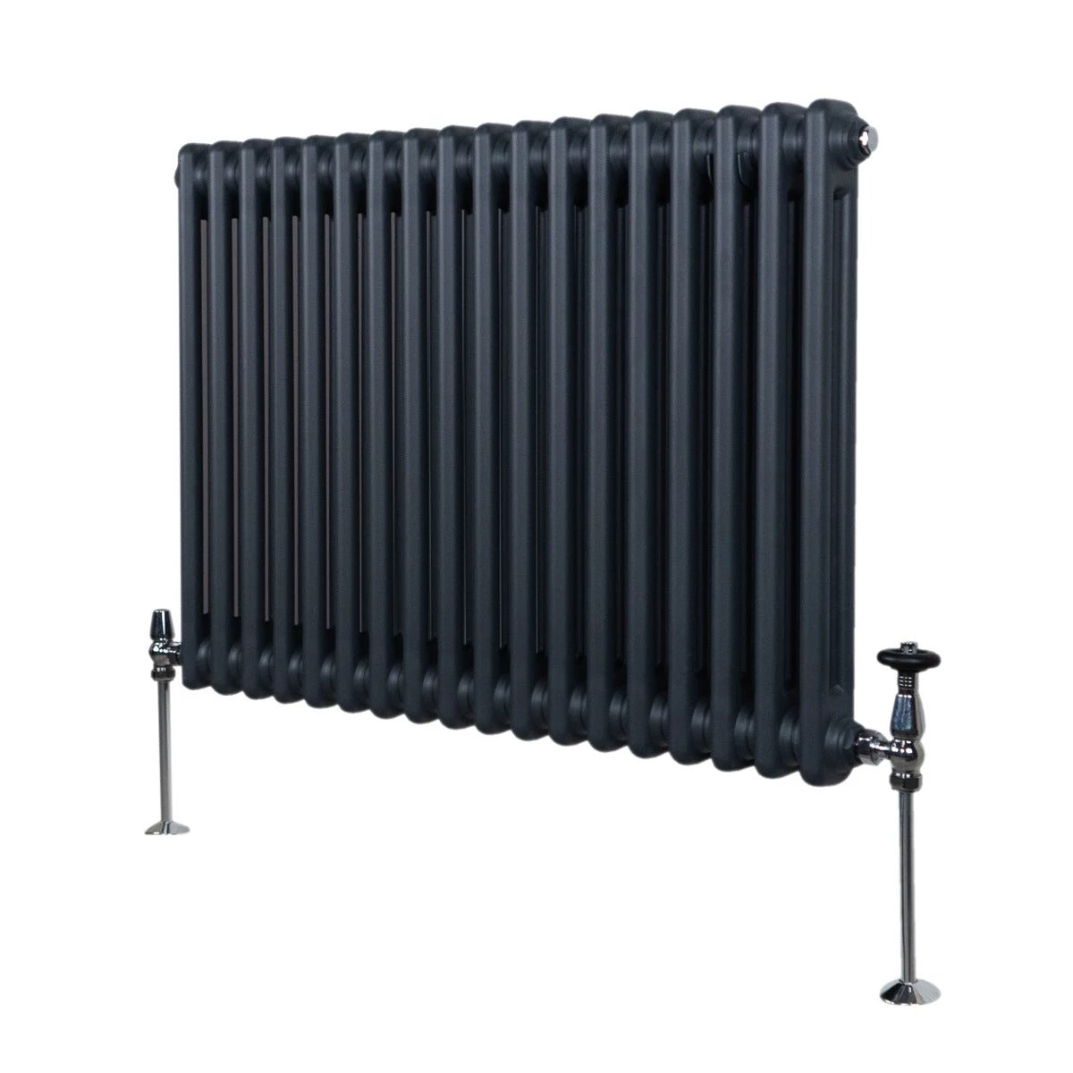Premium Traditional Two Column Radiator 600 x 832mm Anthracite Grey Home Heating Energy Efficient by Monster Shop