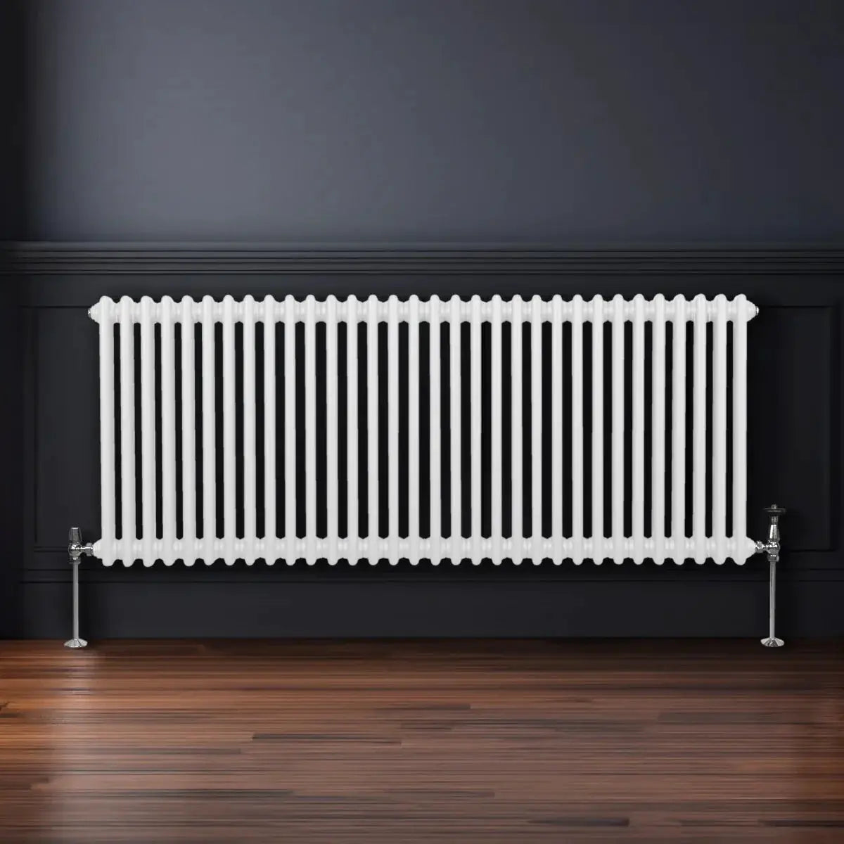 Monster Shop Traditional 2 Column Radiator - 600 x 1462mm - White -