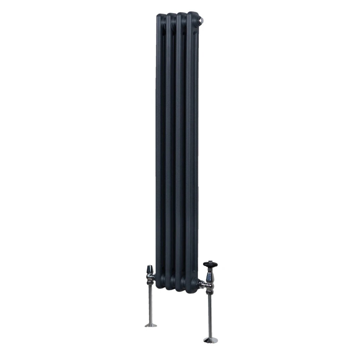 Monster Shop Premium Traditional Radiator 1500x202mm 2-Column Anthracite High-Efficiency Home Heating - Radiator