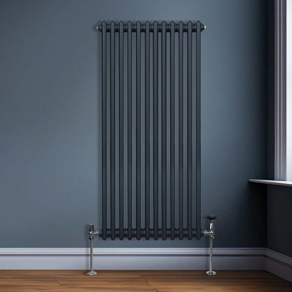 Monster Shop Premium Radiator 1500x562mm 2Col Anthracite Home - Radiator