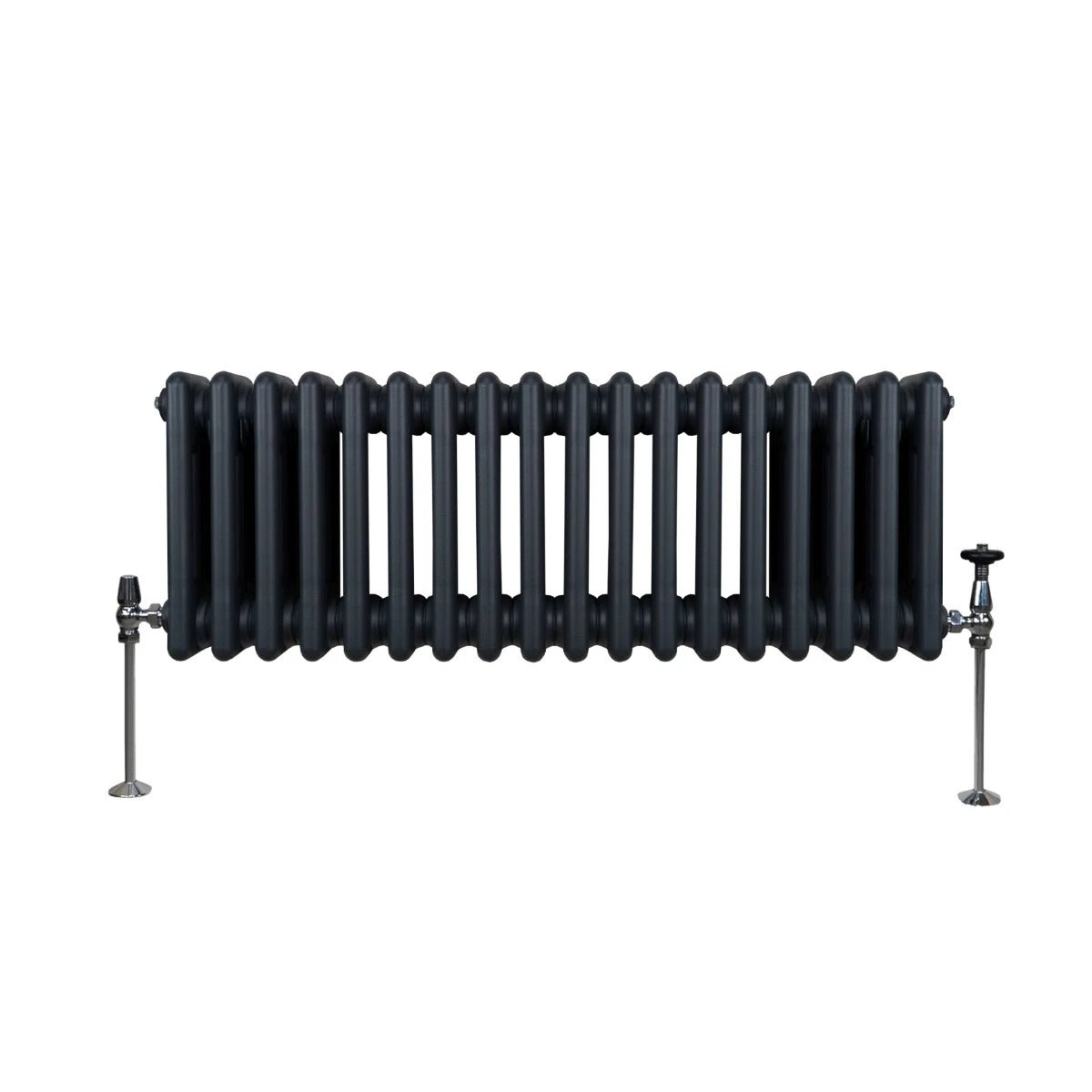 Monster Shop Premium Traditional Three Column Radiator 300x832mm Anthracite Grey For Home Heating - Radiator