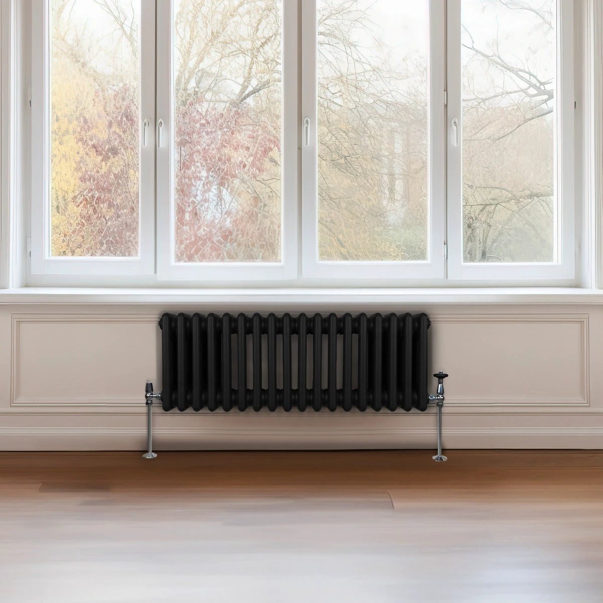 Monster Shop Premium 3 Column Radiator 300x832 Black Home - Radiator