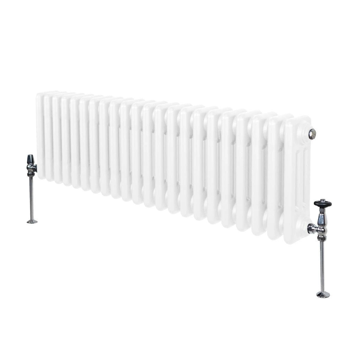 Premium Traditional Radiator 300 By 1012mm White Finish For Homes With Classic ThreeColumn Design And Efficient Heat by Monster Shop