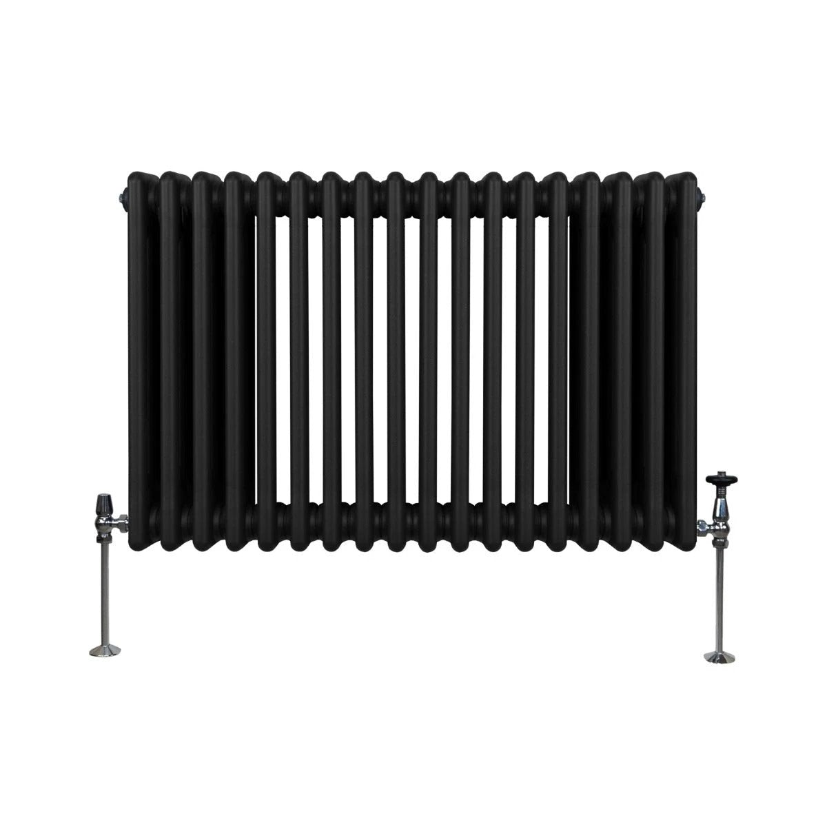 Premium Radiator 600 x 832mm Traditional Three Column Black for Home Heating and Comfort by Monster Shop