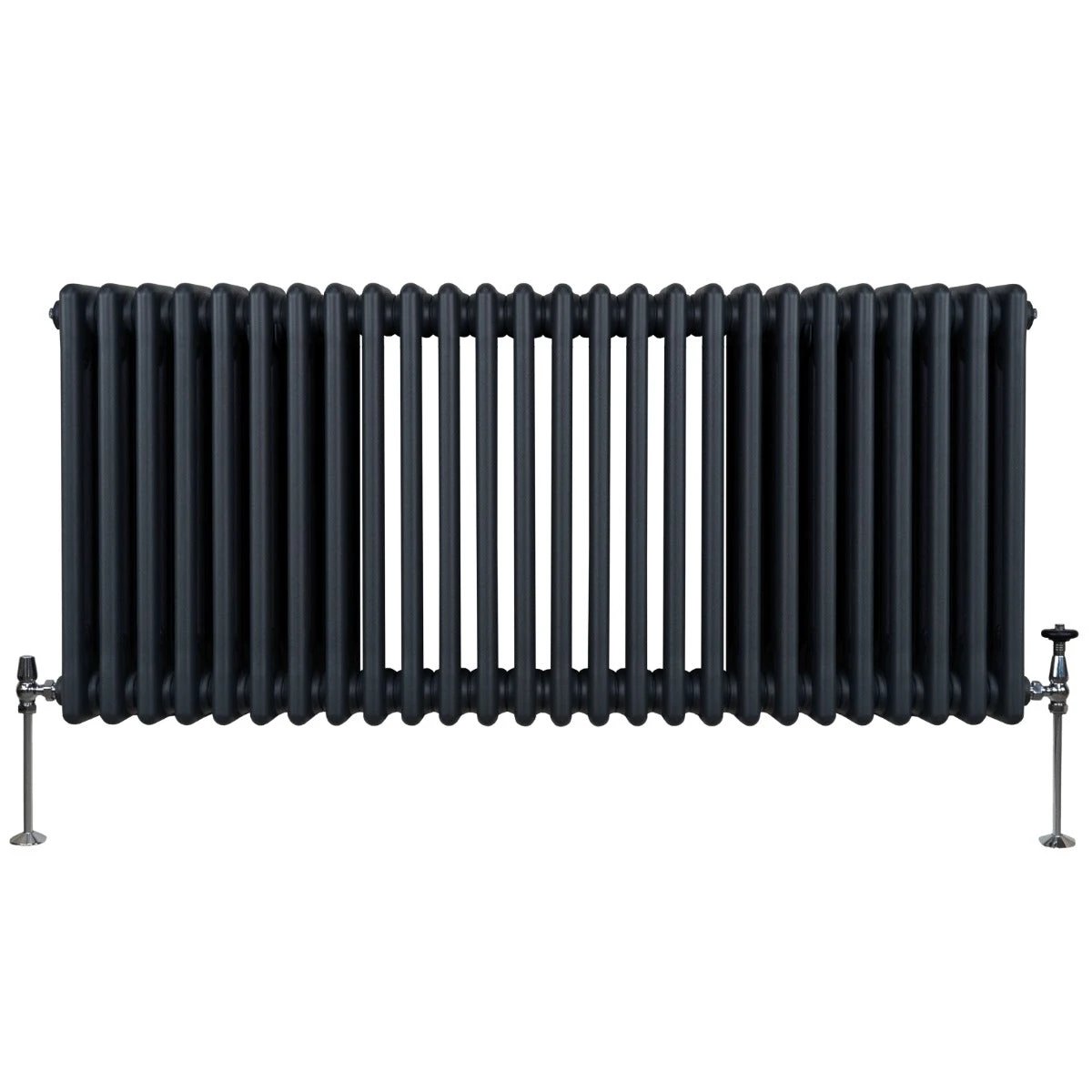 Monster Shop Premium Traditional 3 Column Radiator 600x1192mm Anthracite Grey High Efficiency Homes - Radiator