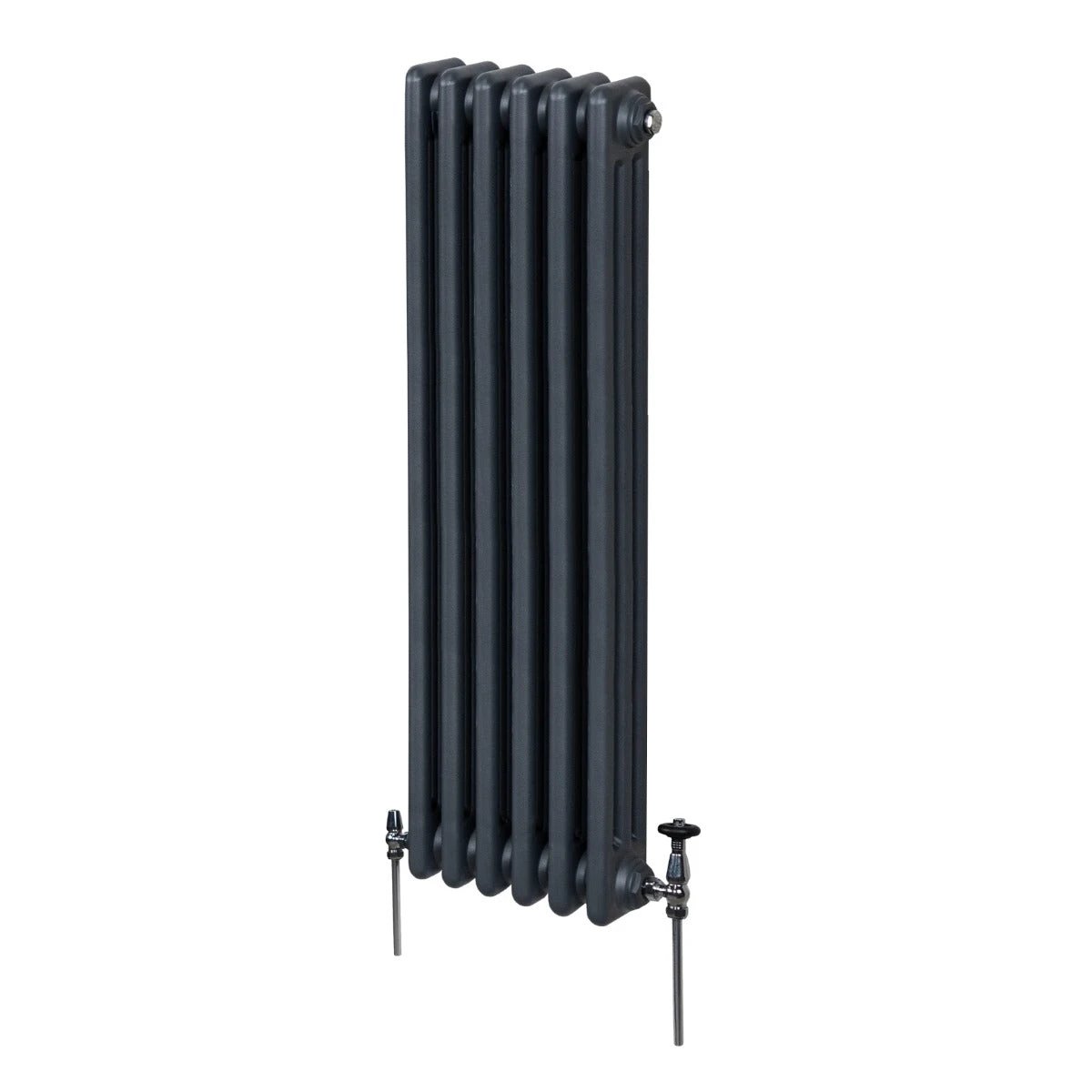 Premium Traditional 3 Column Radiator 1500x292mm Anthracite Grey for Home Heating by Monster Shop