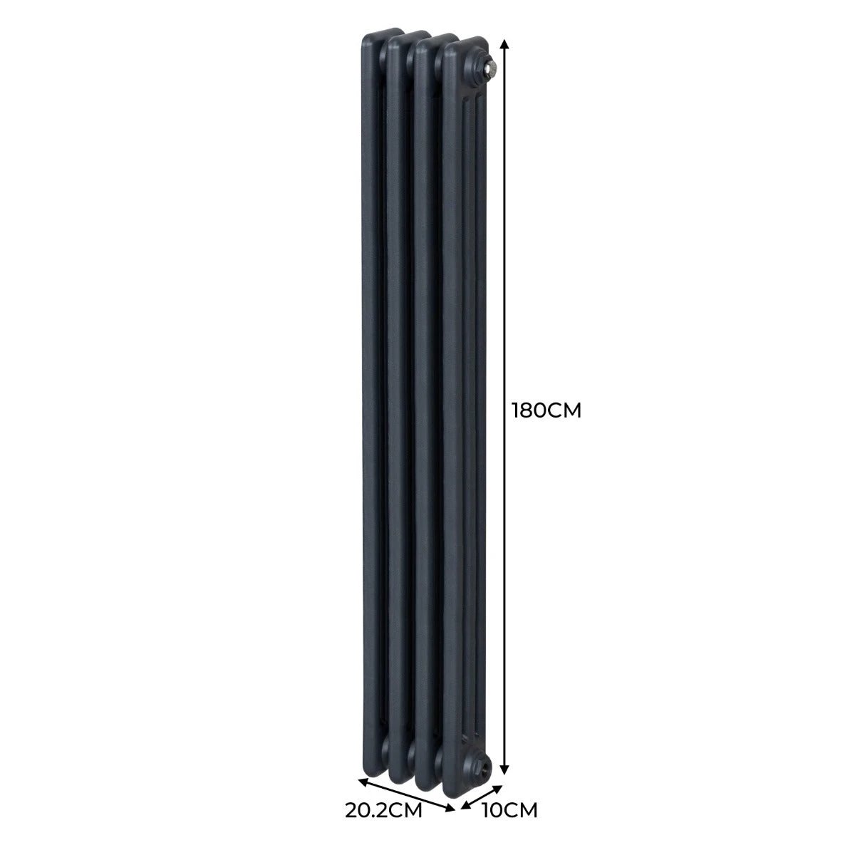 Traditional 3Column Radiator 1800x202 Anthracite by Monster Shop