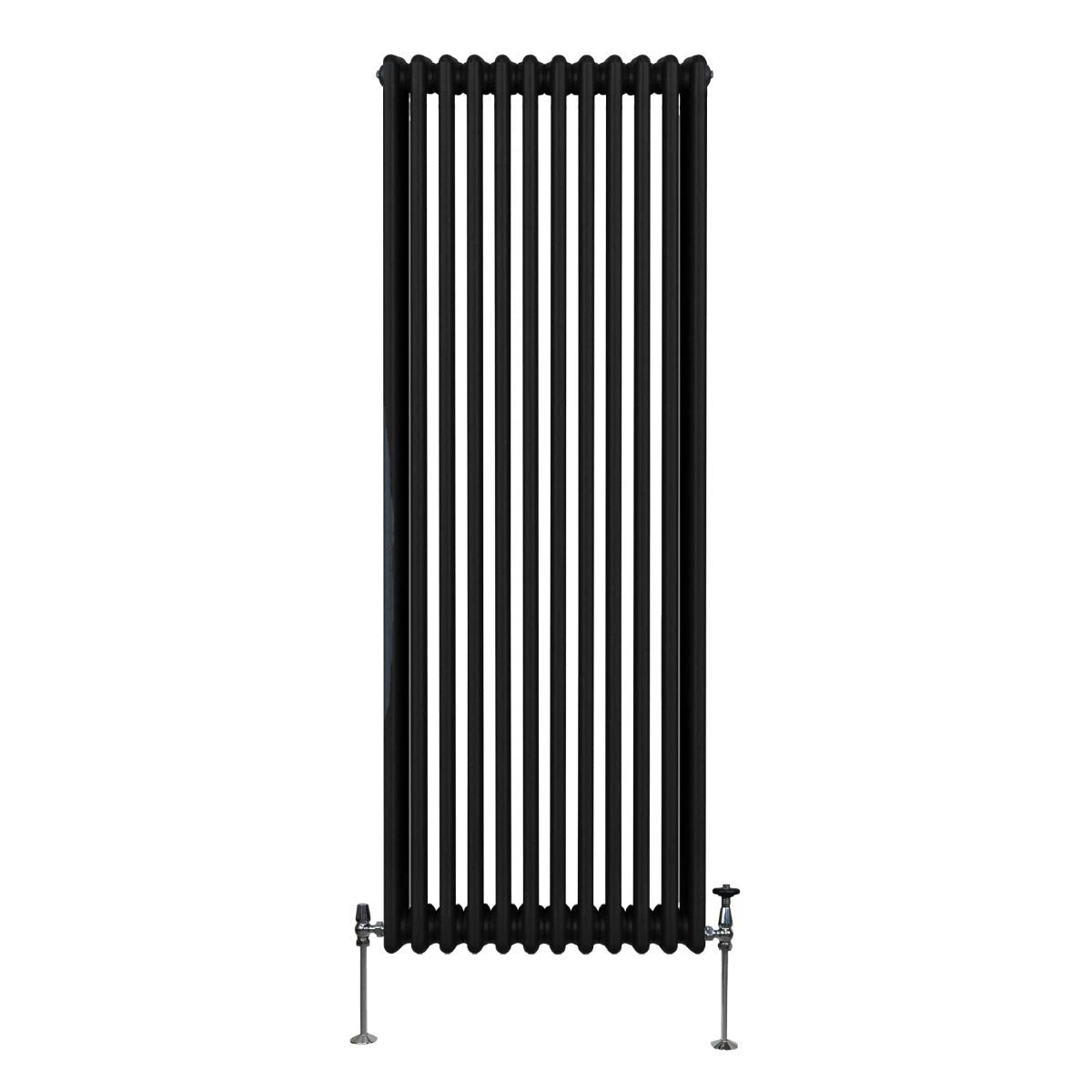 Premium Traditional 3-Column Radiator 1800x562mm Black Carbon Steel Home Heating by Monster Shop