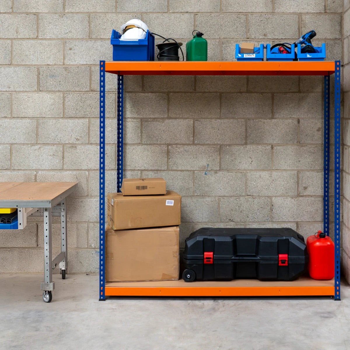 S-Rax 2 Shelf Racking - 180cm x 180cm x 60cm by Monster Shop