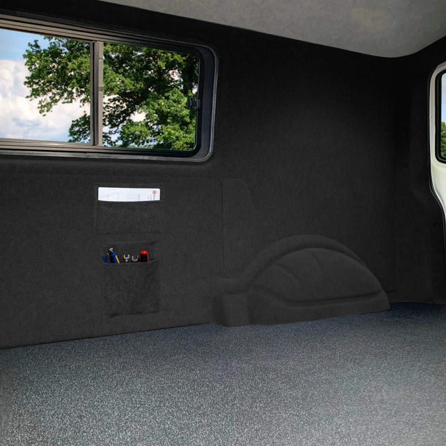 Van Carpet Lining & Storage Pouches - Anthracite Grey by Monster Shop