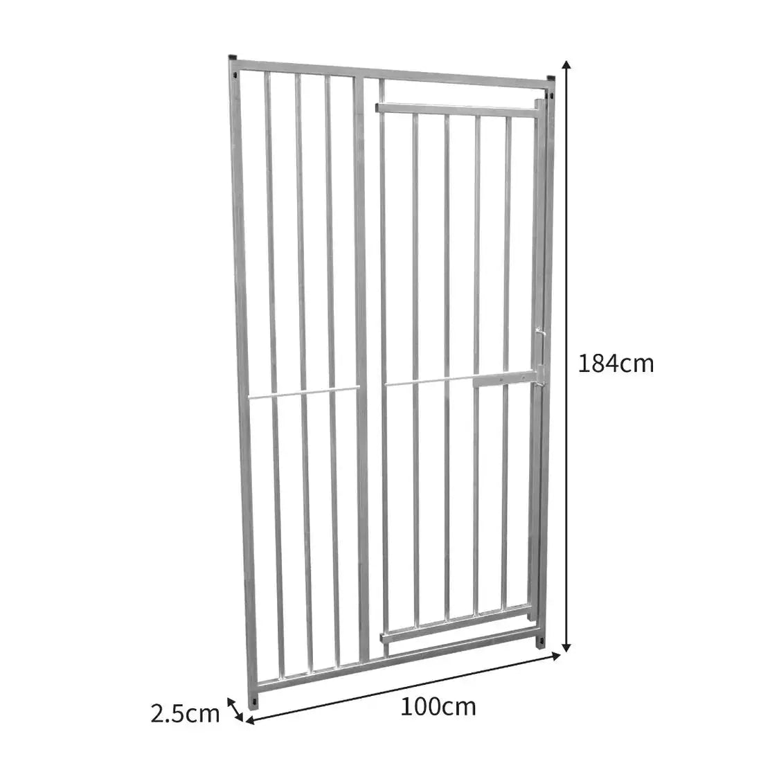 Monster Shop 1m Dog Run Panel With Door – 8cm Bar Spacing -