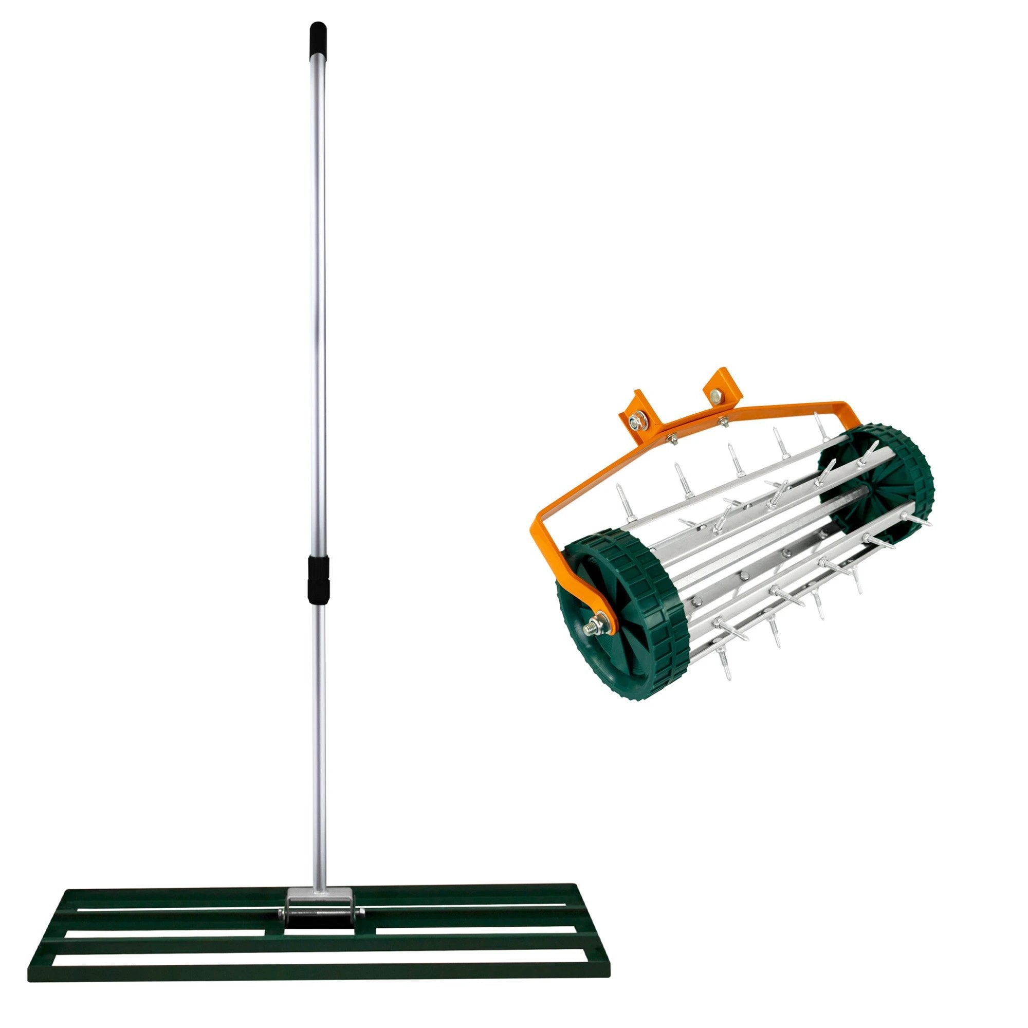 100cm Lawn Leveller & Aerator – Green by Monster Shop