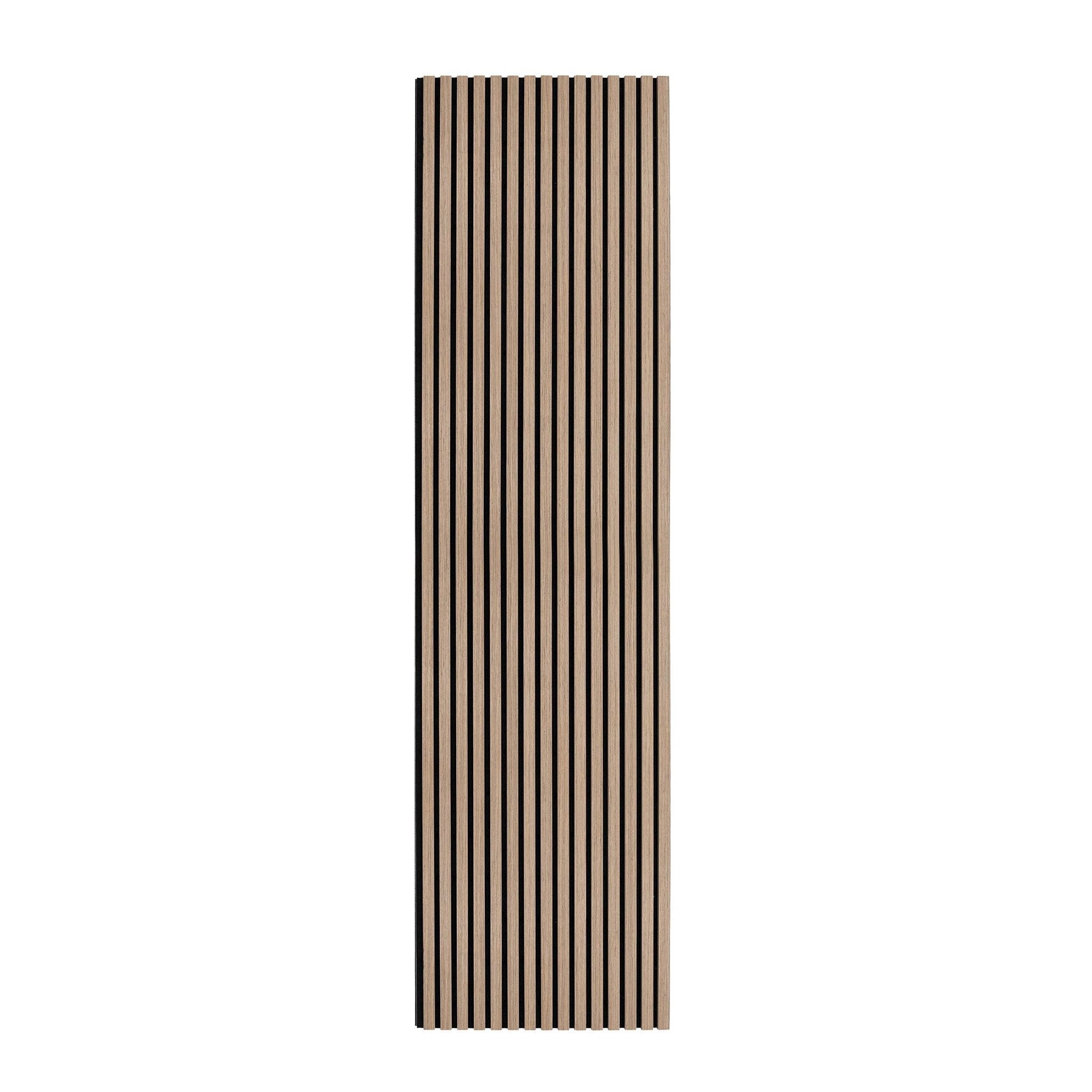 Monster Shop Acoustic Slat Wall Panel - Light Walnut -