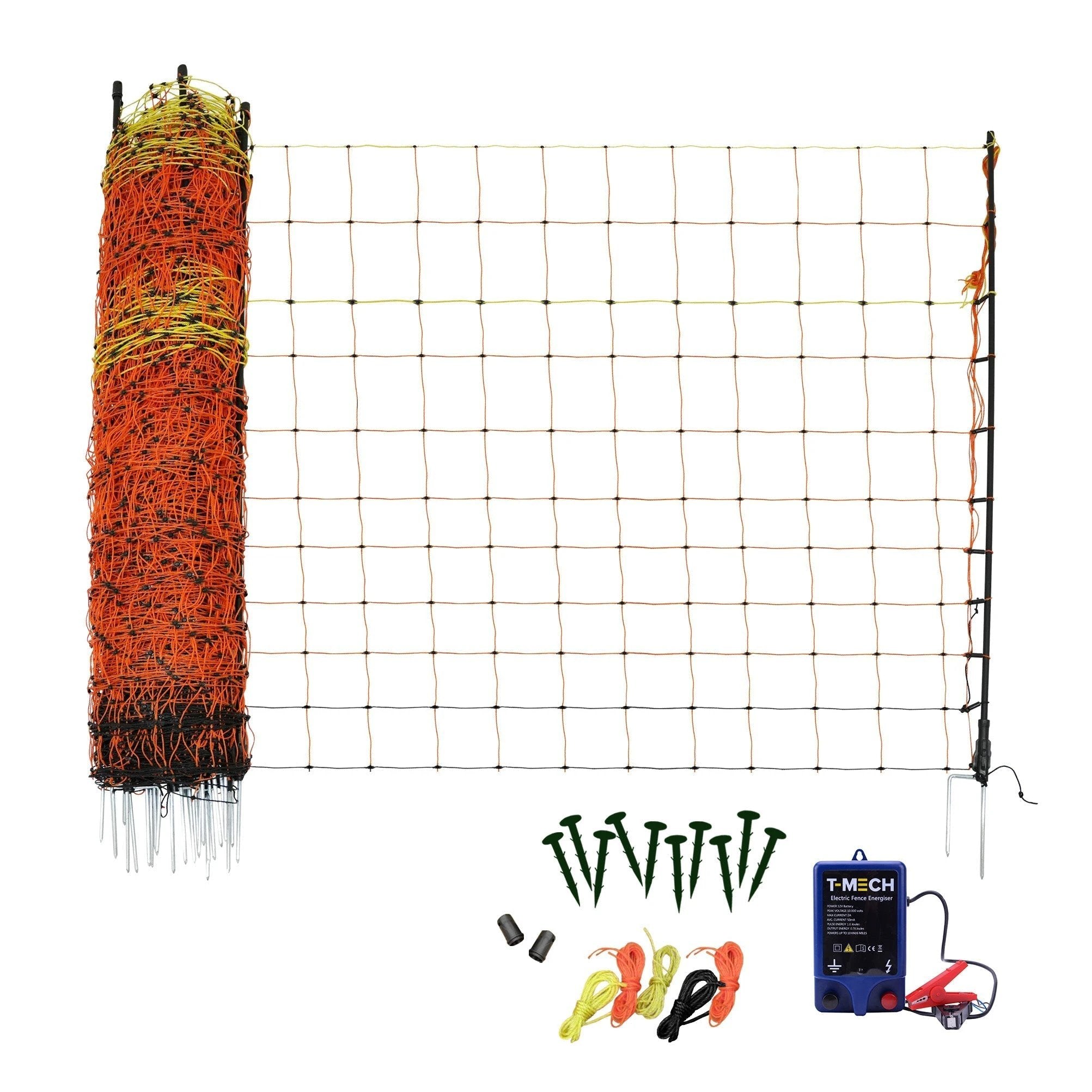 Electric Fence Energiser & Poultry Netting - 50m by Monster Shop