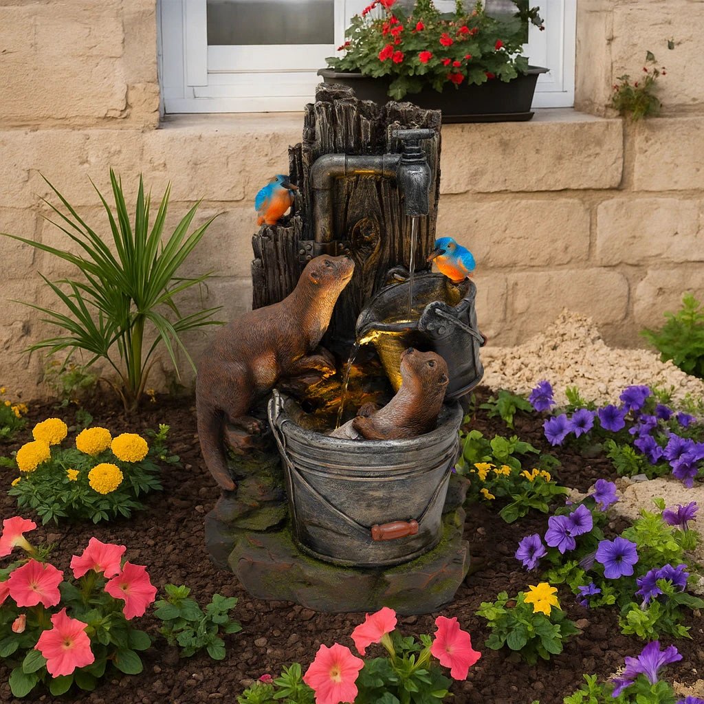 Electric Water Feature - Otter Oasis by Monster Shop
