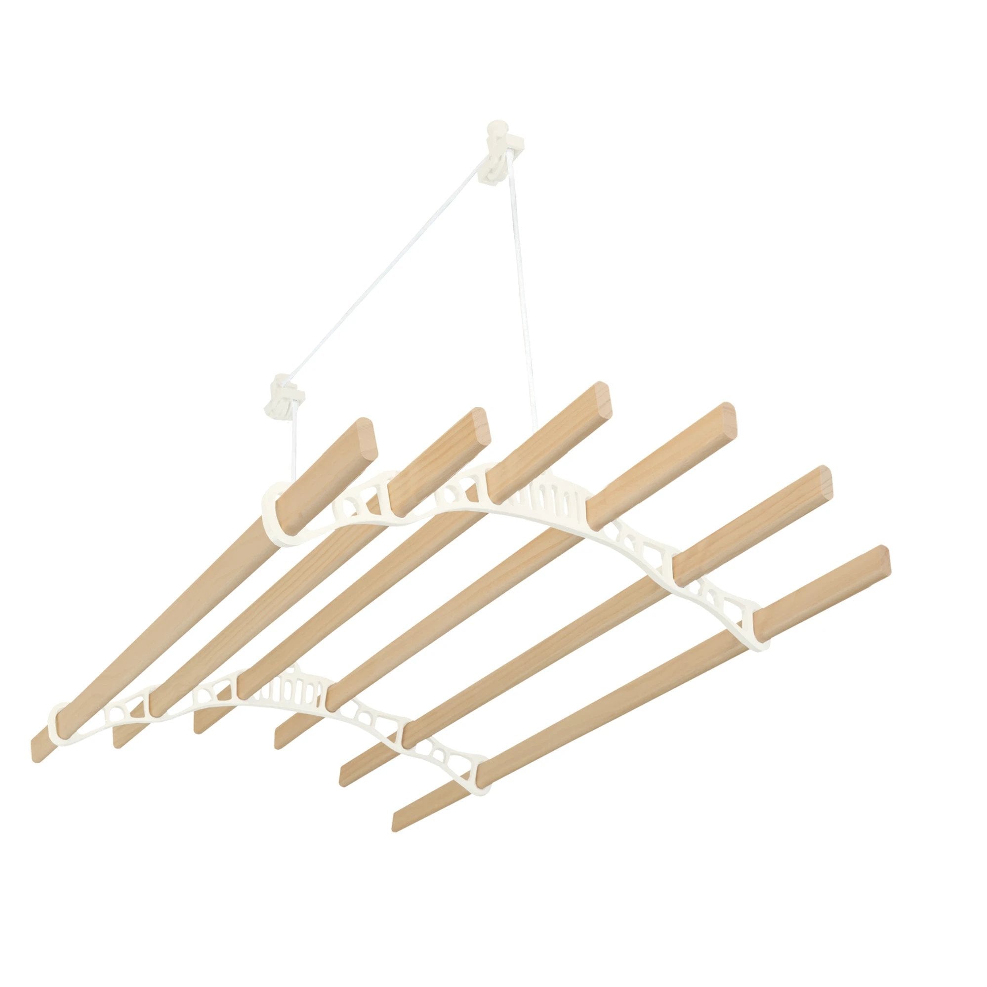 Monster Shop Clothing Airer Ceiling Pulley - Ivory - 1.4m -