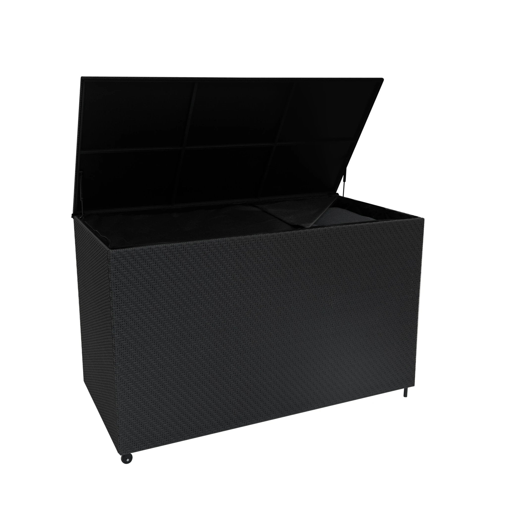 Rattan Storage Box 996L - Black by Monster Shop