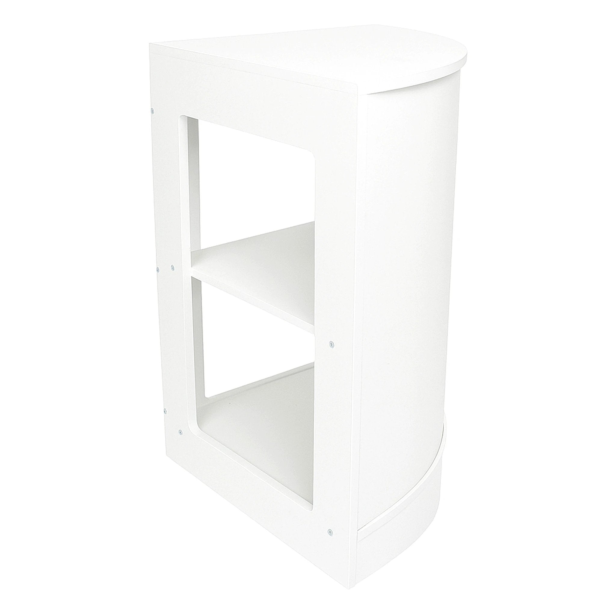 Retail Shop Corner Counter CM60 - White by Monster Shop