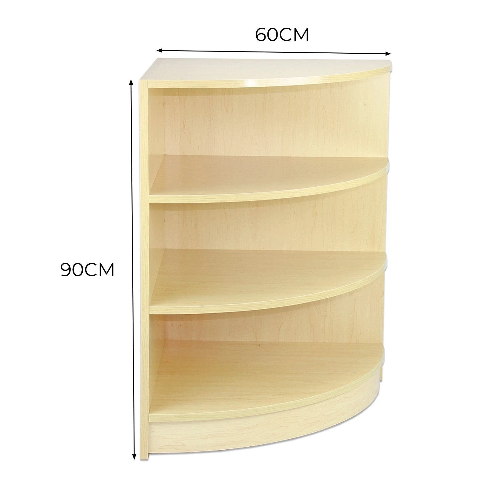 Retail Shop Corner Counter LM60 - Maple by Monster Shop