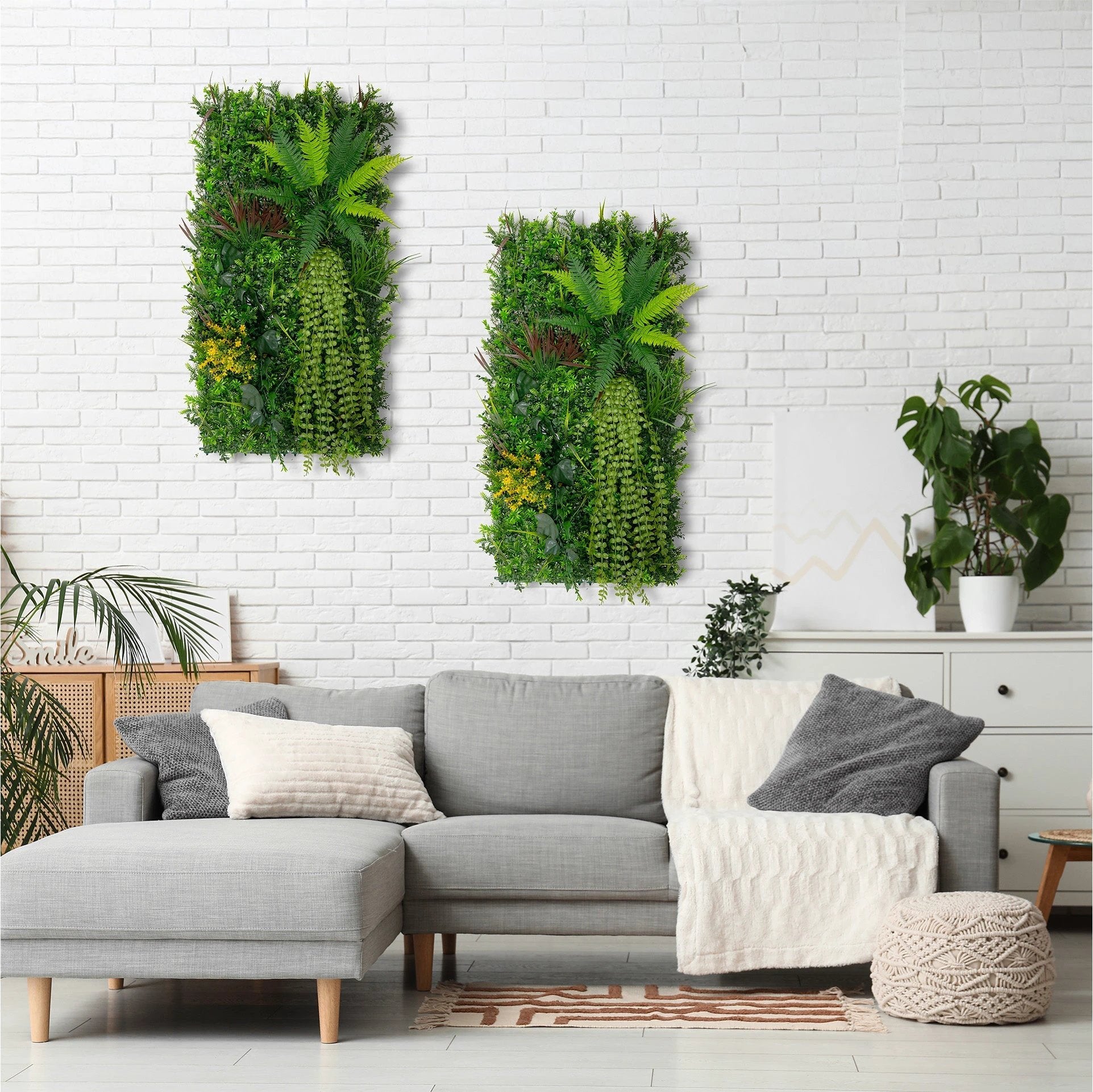 Alina Artificial Wall Tile x 2 - 50cm x 100cm by Monster Shop