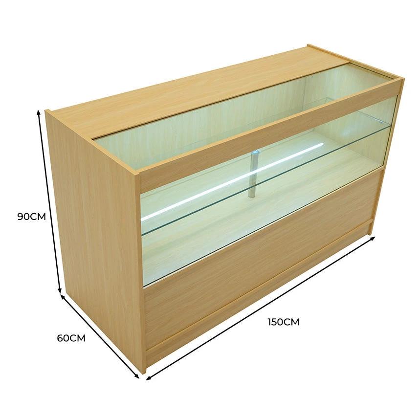 LED Retail Shop Counter C1500 - Maple by Monster Shop