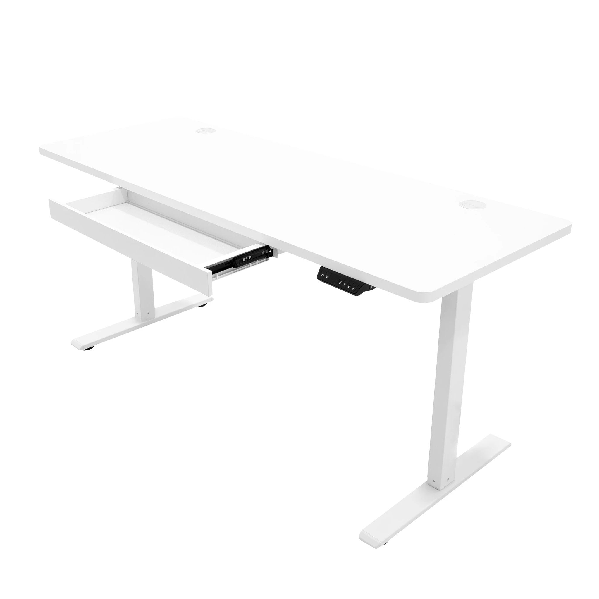 Electric Standing Desk With Drawer - 160cm x 60cm by Monster Shop