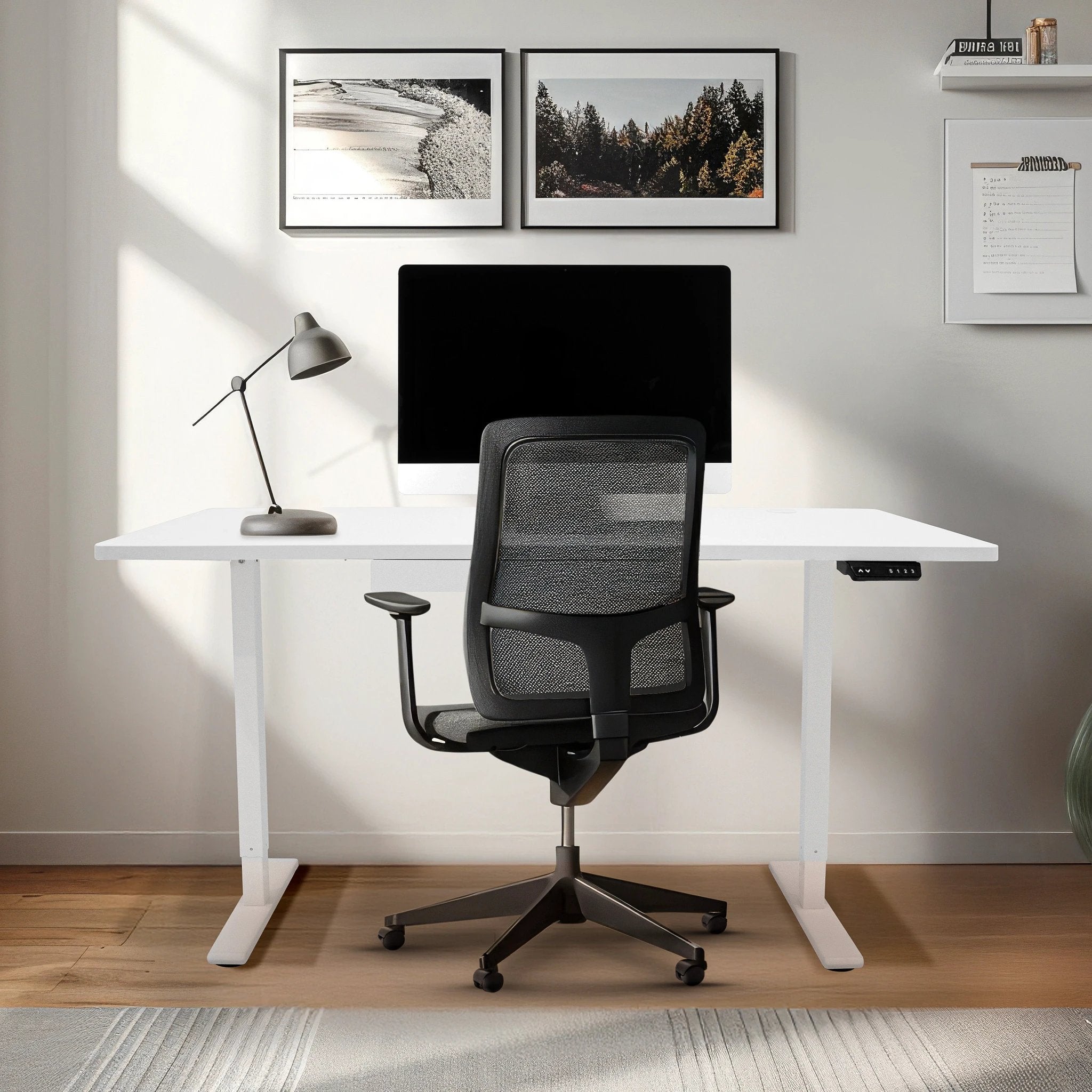 Monster Shop Electric Standing Desk With Drawer - 160cm x 60cm -