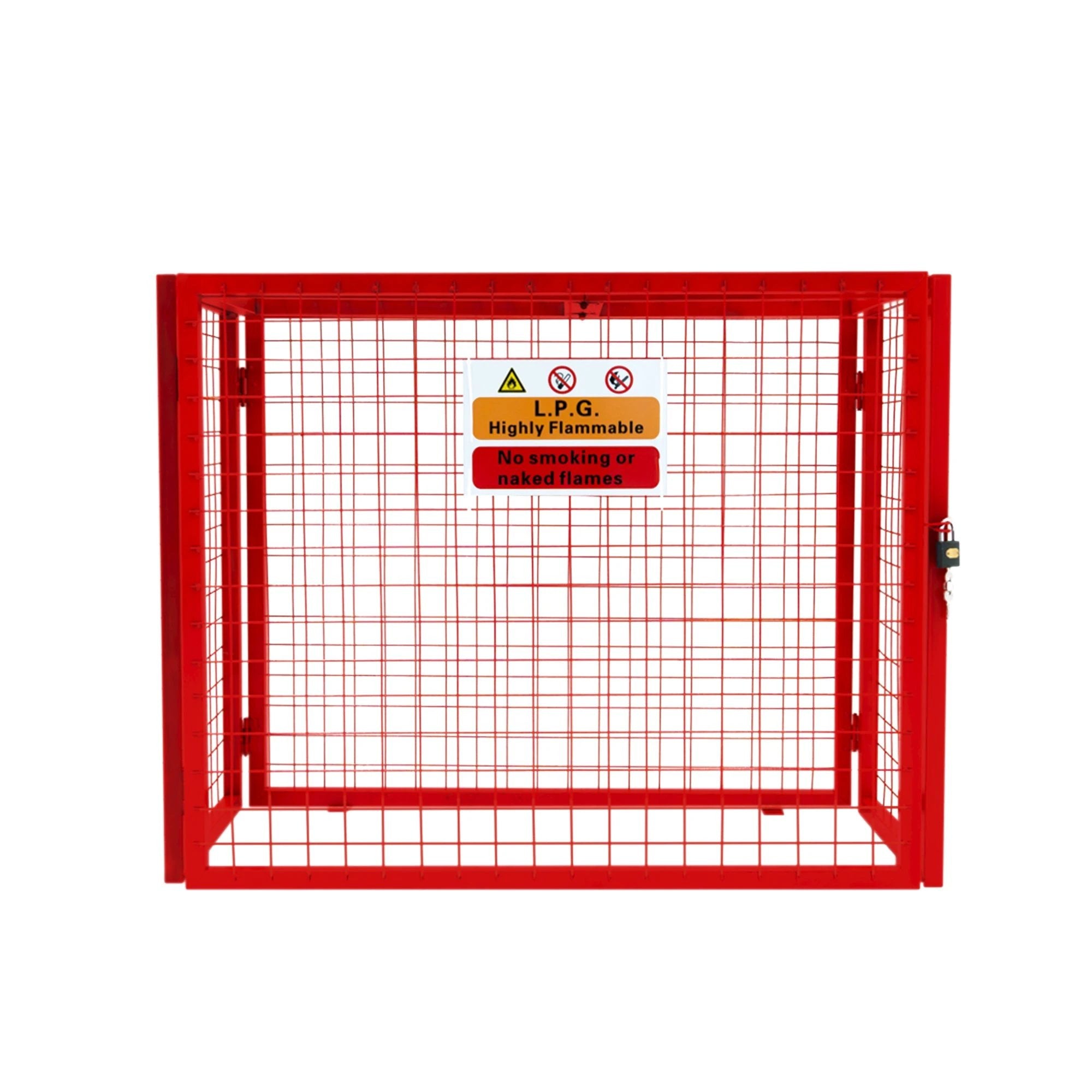 Monster Shop Red Gas Bottle Collapsible Mesh Cage - 92cm x 110cm x 50cm -