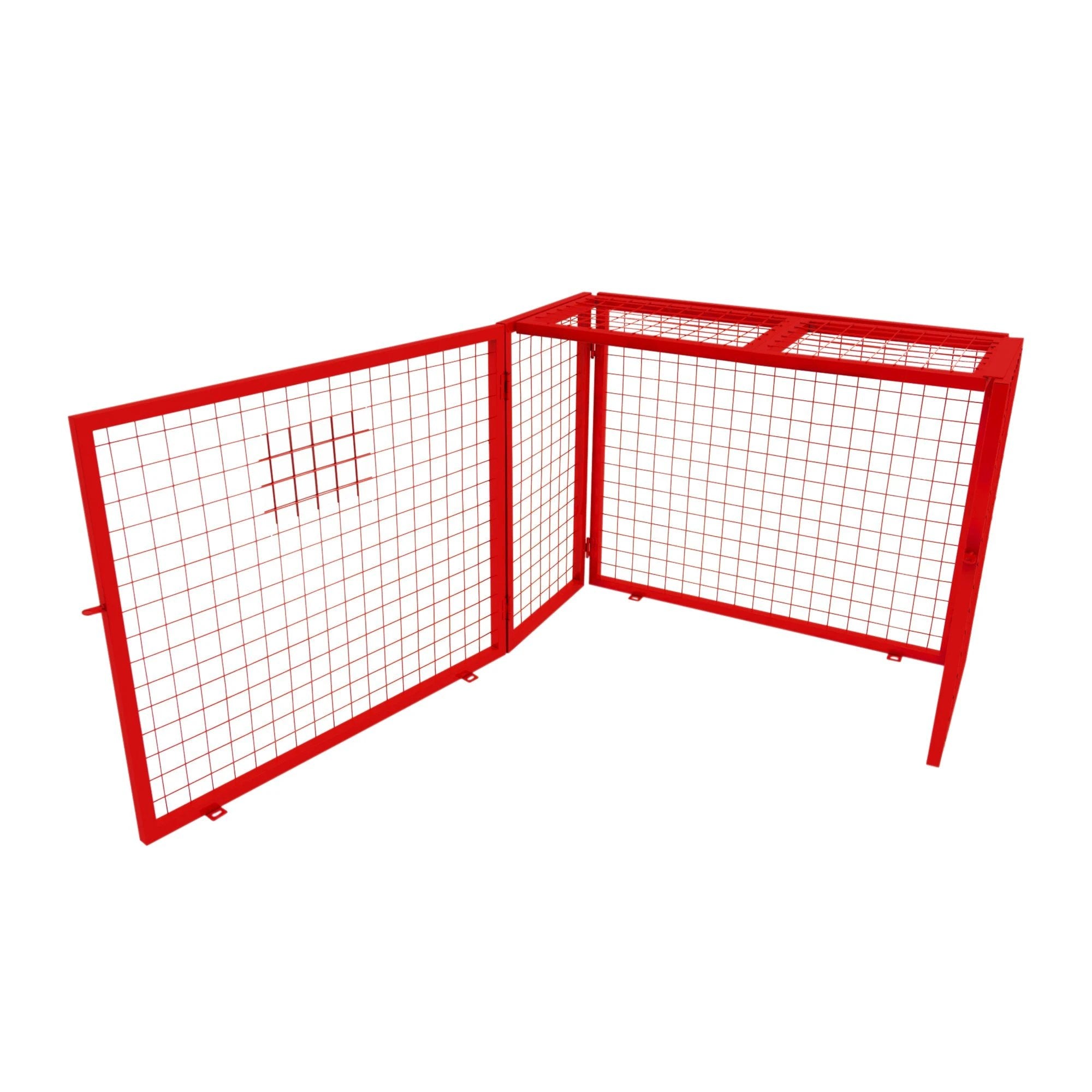 Monster Shop Red Gas Bottle Collapsible Mesh Cage - 92cm x 110cm x 50cm -