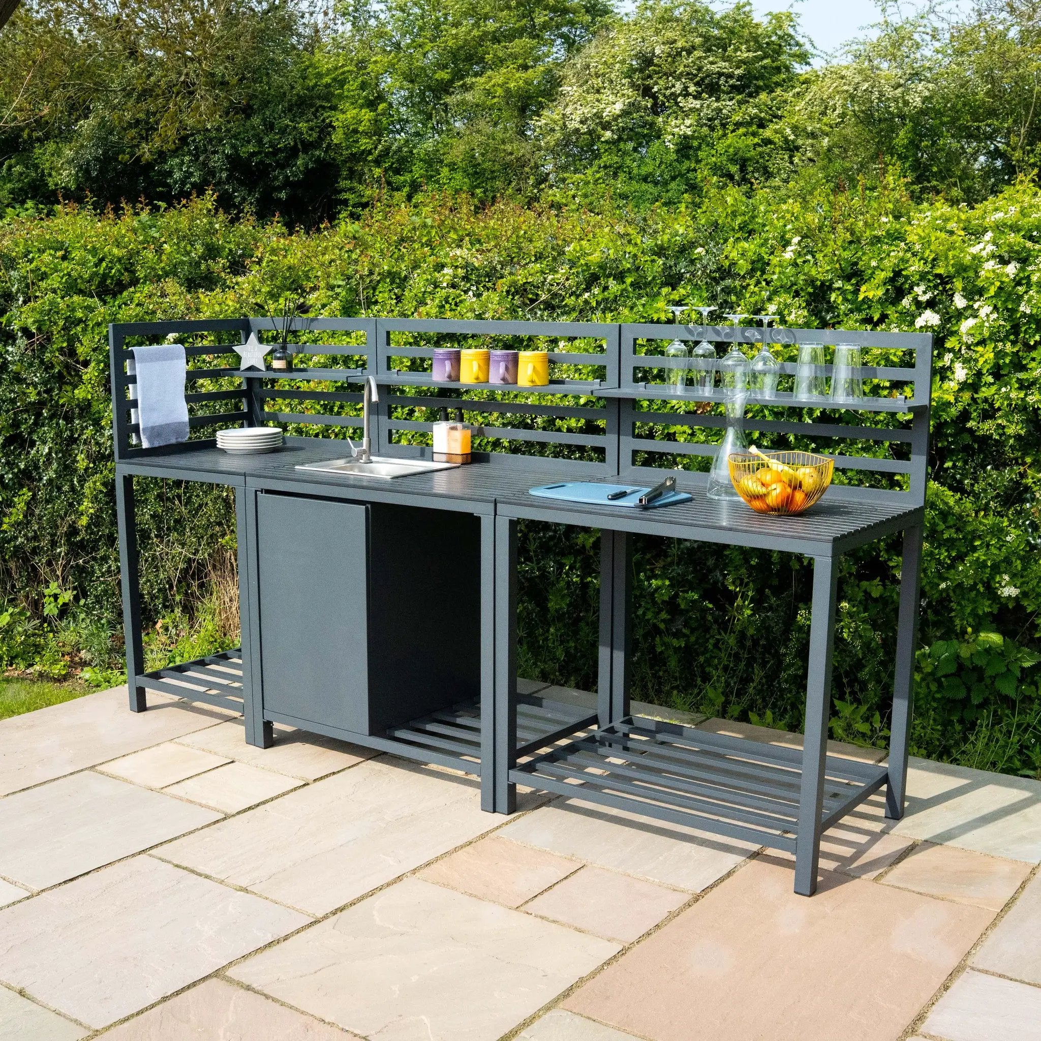 Monster Shop Aluminium Outdoor 3pc Kitchen Set -